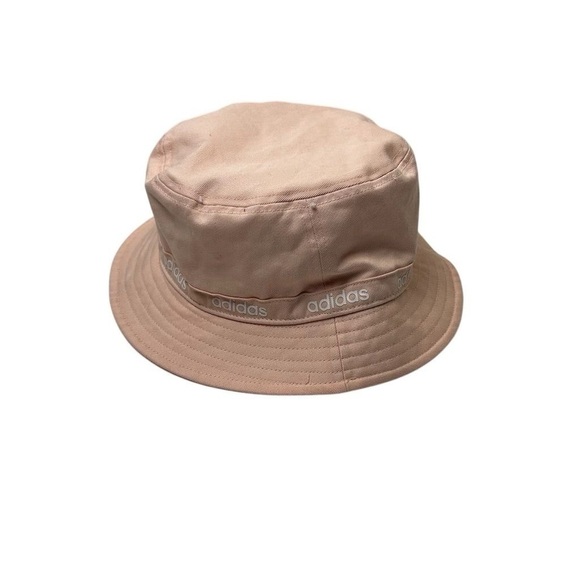 Adidas Women's Pink Bucket Hat One Size Summer Casual Logo Accents - Picture 4 of 14